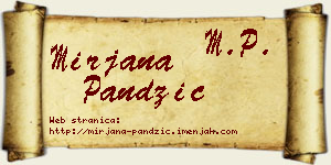 Mirjana Pandžić vizit kartica